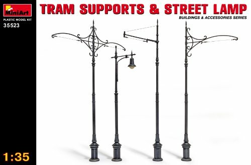 Tram Supports And Street Lamps Plastic Kit 1:35 Model MINIART