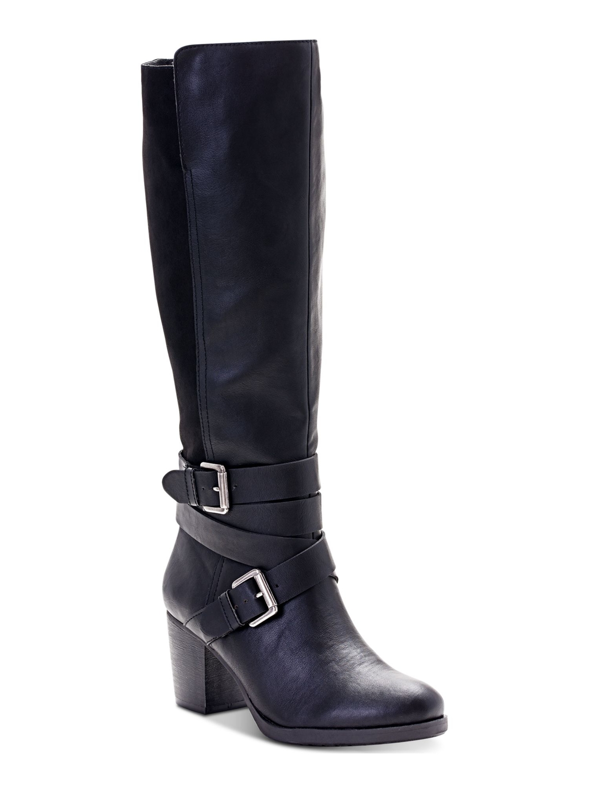 STYLE & COMPANY Womens Black Jomaris Round Toe Block Heel Riding Boot 5 M