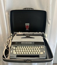 SCM Smith Corona Coronet Electric 12 Portable Typewriter With Case thumbnail