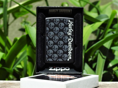 Harley Davidson Zippo Lighter - H-D Skulls - Willie G Skull - Motorcycles - Rare - Picture 10 of 12
