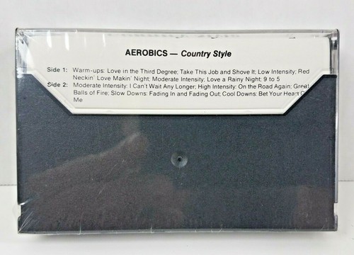 VTG 1982 Aerobics - Country Style Cassette Tape New Sealed 9 To 5 - Picture 2 of 3
