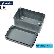 Waterproof Electrical Wire Junction Box Enclosure Case ABS 181 x 111 x 100mm ABS
