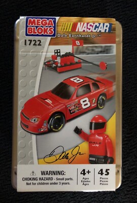Mega Bloks Nascar Building Snap Blocks Dale Earnhardt Jr #8 Racecar 1722