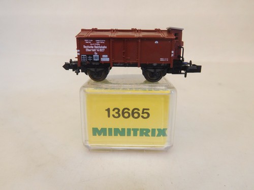 X-08174	Minitrix 13665 Spur N Klappdeckelwagen DRG 14607 sehr guter Zustand | Condition: Gebraucht