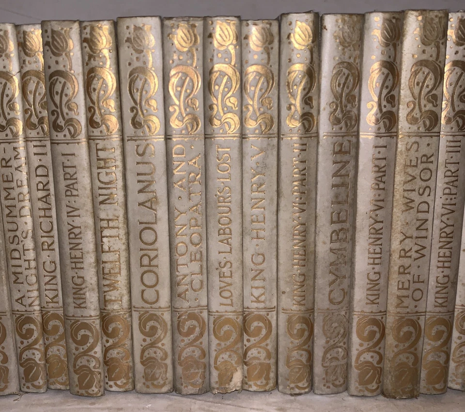 1 of 200 JAPANESE VELLUM, 1899-1902, 1st, 39 VOL SET, THE CHISWICK SHAKESPEARE - Image 3 of 4