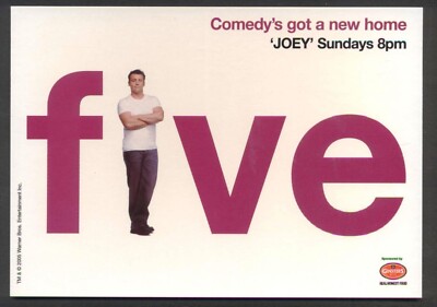 2005 Promo-Postkarte für Channel Five TV - Joey Tribbiani von FRIENDS. Gratis Versand