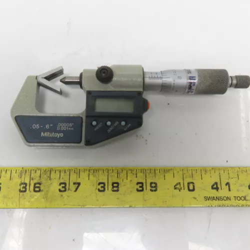Mitutoyo 314-711-30 Outside Digital Micrometer .05-.6" Anvil W/Data Port