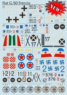 Print Scale 72144 1/72 Fiat G.50 Freccia