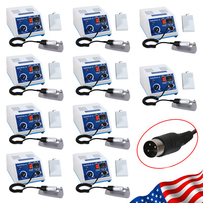 1-10*Dental Marathon Micromotor Polisher Electric E-type Motor 35K rpm Handpiece