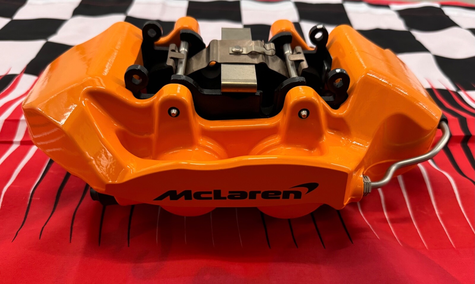 Mclaren 765LT SENNA TRACK Brake Calipers with Pads Set of Four in Gloss Orange