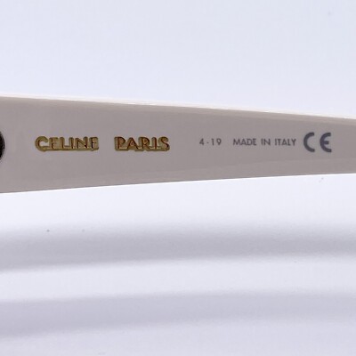 NEW CELINE CL40079I 25N SQUARE WHITE GREEN SUNGLASSES CELINE  display picture 1