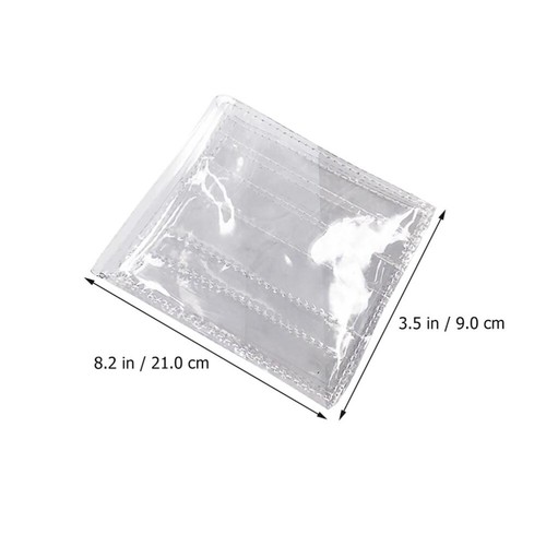 Cartera transparente Cartera de dinero transparente Bolsa holográfica Tarjetas transparentes Cartera - Imagen 5 de 12