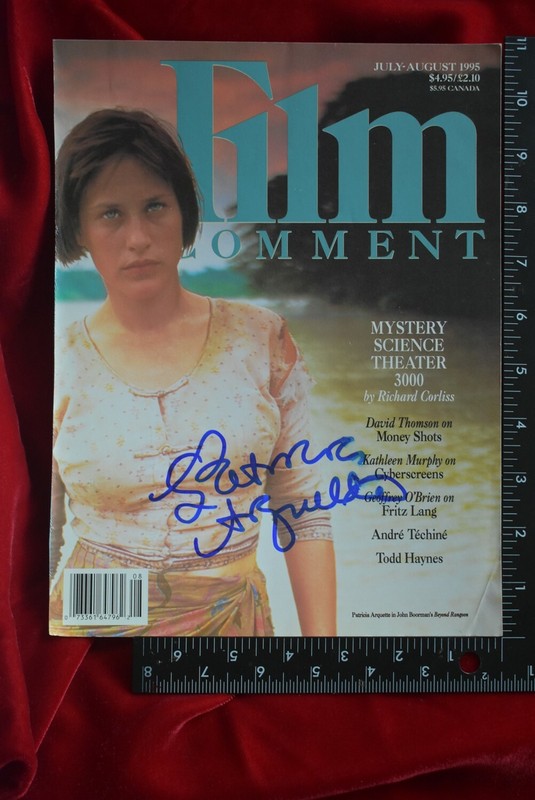 PATRICIA ARQUETTE Film Comment IN PERSON signed autograph photo Magazine cover