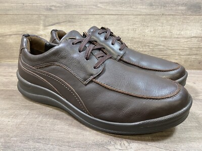 SAS Move On Lace Up Walking Shoes Chocolate Leather Made In USA Mens Size 14M