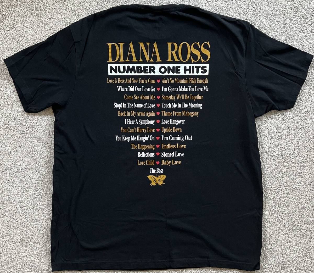 Concert Shirt Collection: Diana Ross SIZE XL - NEW, Unworn