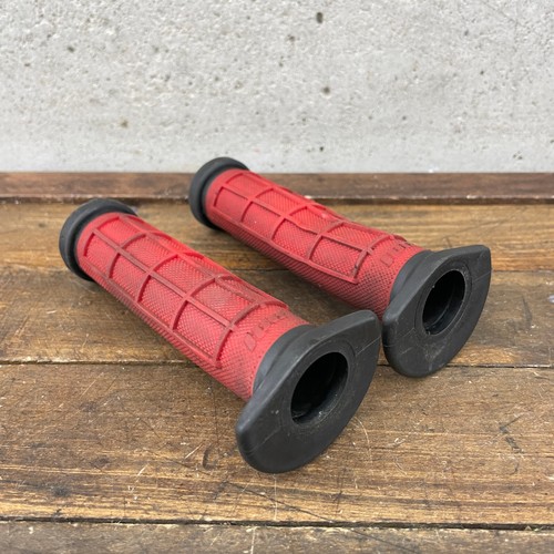 ODI Intense Grips Old School BMX Mountain Bike MTB Bicycle Red Dual Compound - Picture 8 of 12