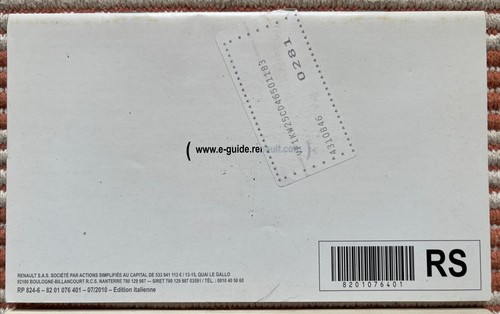 Libretto Istruzioni Renault Kangoo 03/2011 italiano 999103321R 8201076401 guida - Foto 4 di 7