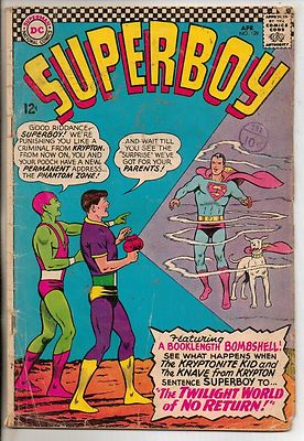 DC Comics Superboy #128 April 1966 Kryptonite Kid G