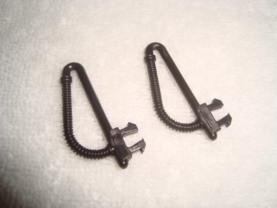 LGB POWERED TENDER BLACK PLASTIC BRAKE HOSE PARTS SET OF 2 PIECES BRAND NEW!