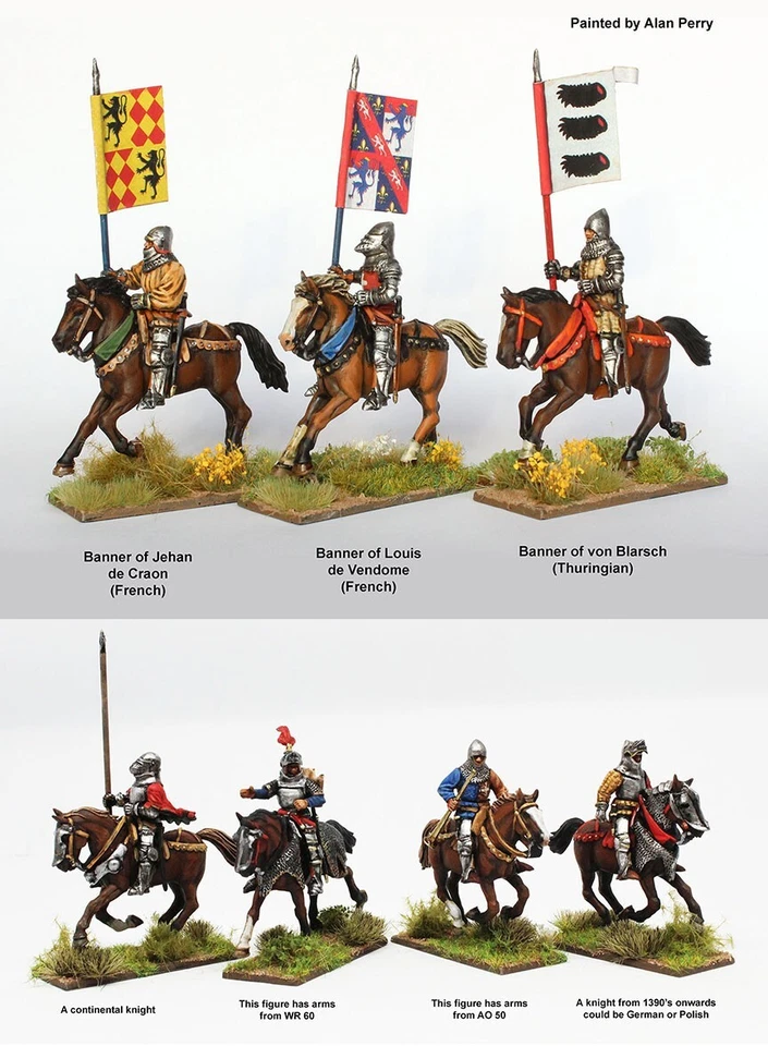 Perry Miniatures AO70 - Agincourt Mounted Knights 1415-1429 - 28mm PLASTIC BOX S - Image 2 of 4
