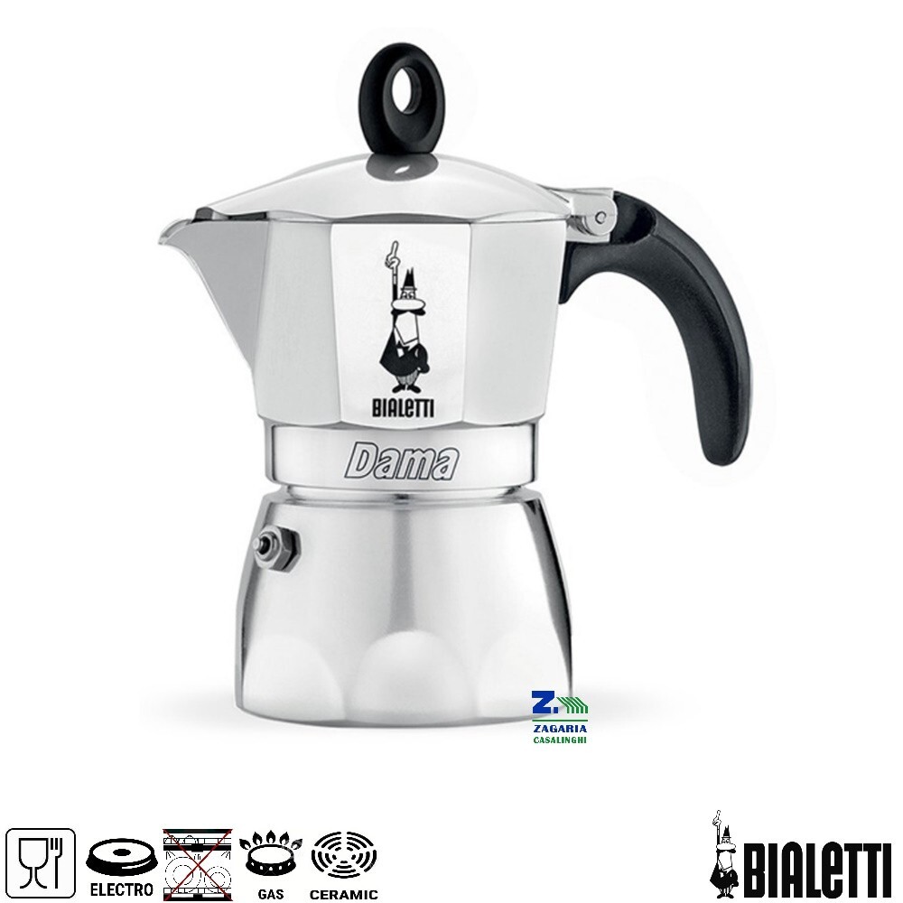 CAFFETTIERA MOKA EXPRESS 3 TZ BIALETTI IN ALLUMINIO FINITURA LUCIDA ORIGINALE