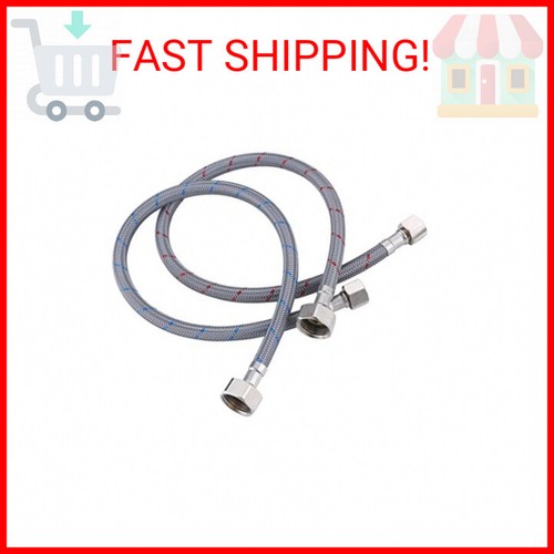 Water Supply Lines, ARCORA 48” Inch Sink Hose Attachment for Faucet