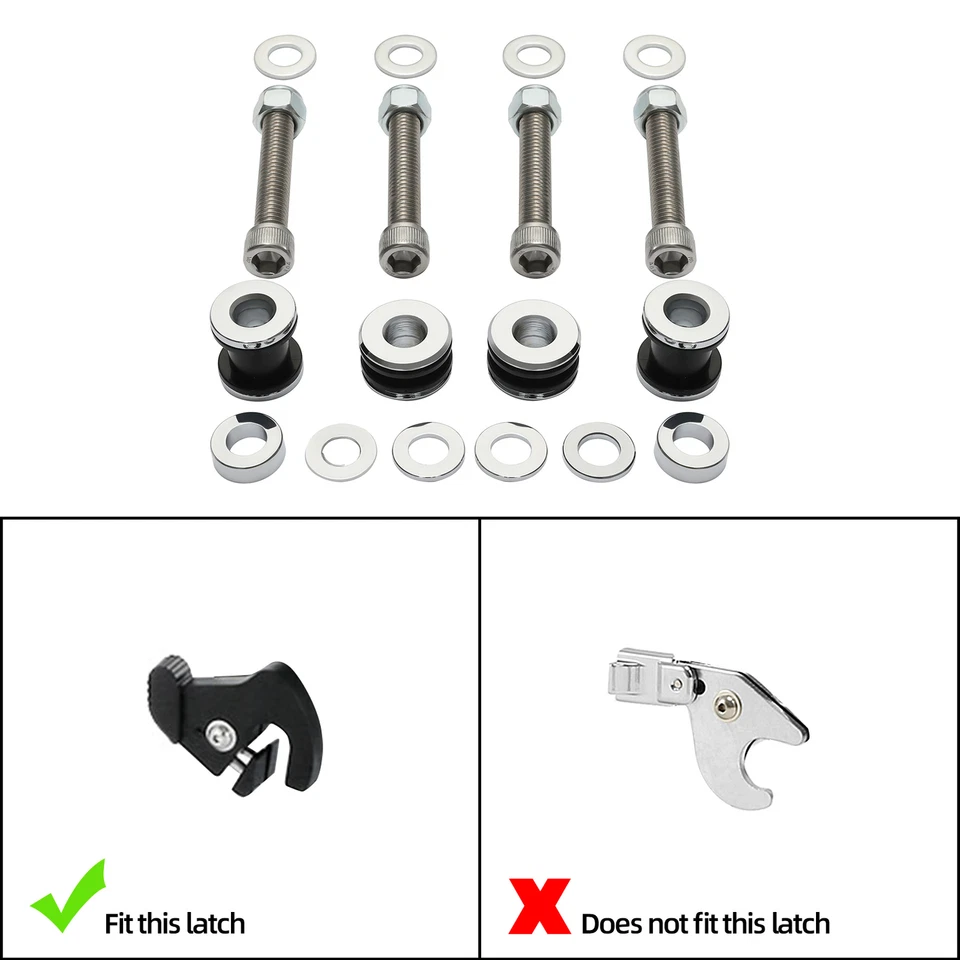 Kit de herrajes de acoplamiento Sissy Bar aptos para Harley Softail Fat Boy FLSTF 2003-2017 EE. UU. Foto 2 de 4