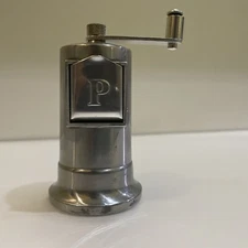 Looks Vintage COOKS CLUB PERFEX STYLE Solid Aluminum Pepper Mill Grinder-Rare