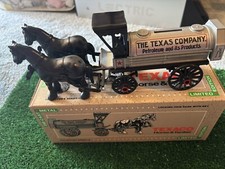 Texaco Horse And Tanker 8 1991 Die Cast Locking Coin Bank ERTL New In Box