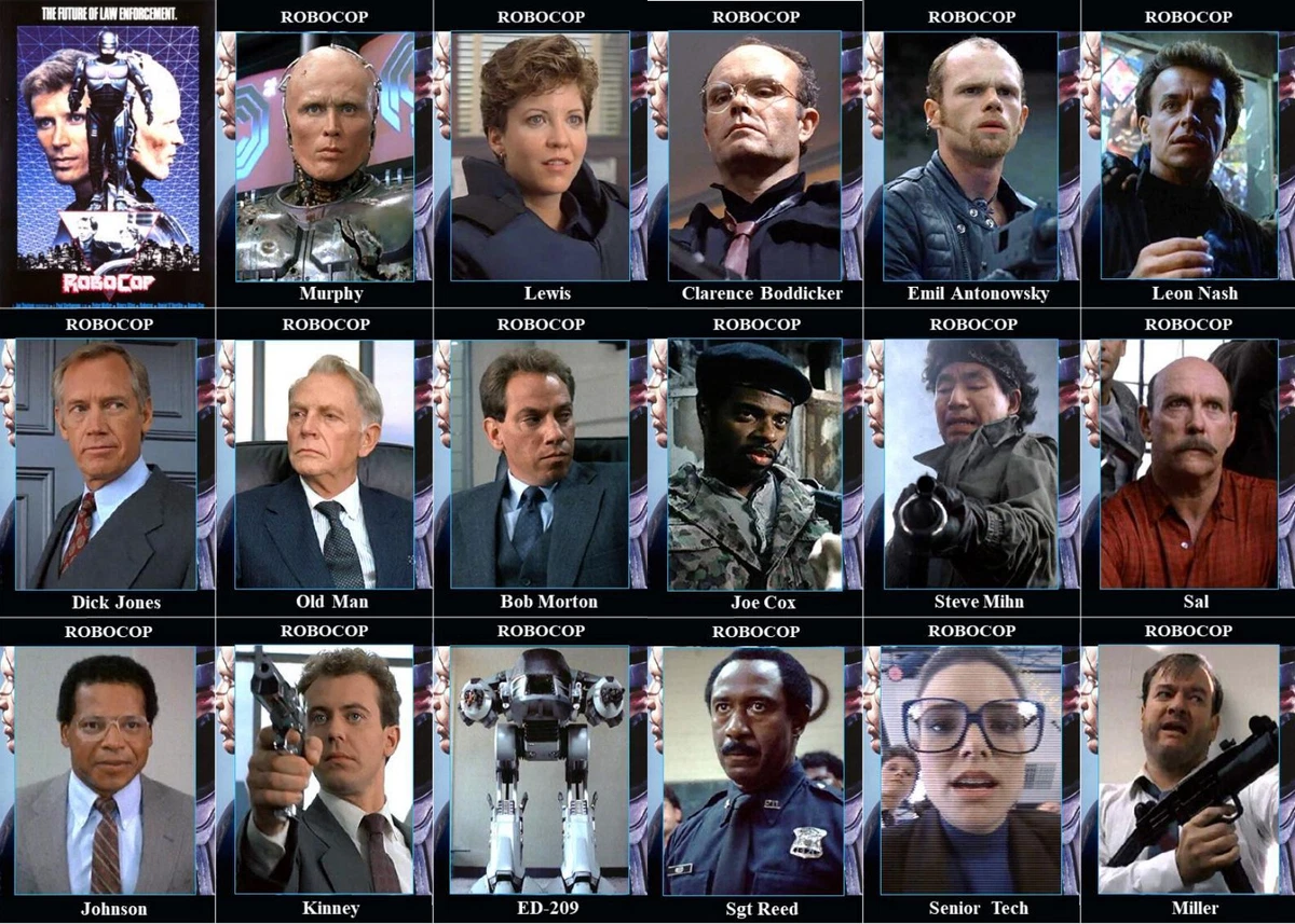 RoboCop 1987 movie Trading cards Peter Weller Nancy Allen Kurtwood Smith |  eBay