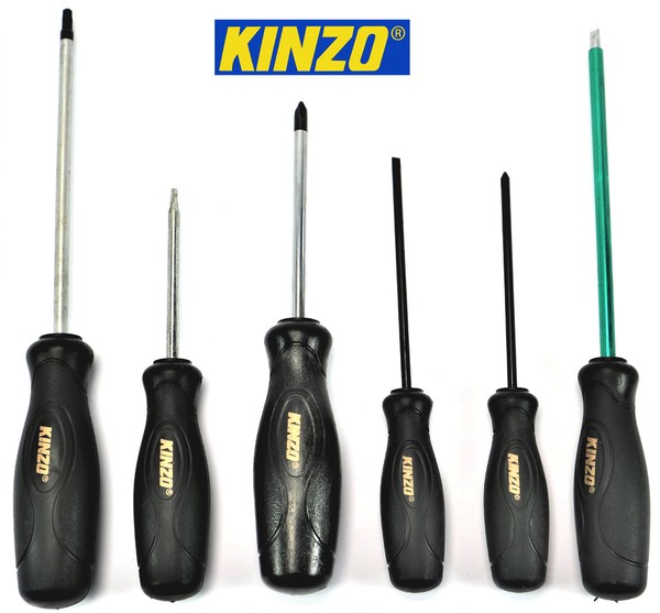 Schraubenzieher Schraubendreher Schlitz Kreuz Torx Set 6Tlg. Magnetisch Kinzo-image
