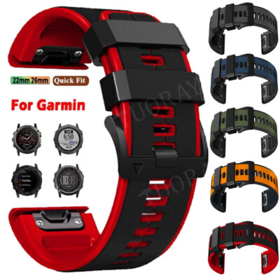 Quick Fit Silicone Watch Band Strap For Garmin Fenix 5X 6X 7X Quatix  Pro UK