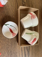 Coffee Glassses Set Flower Motifs