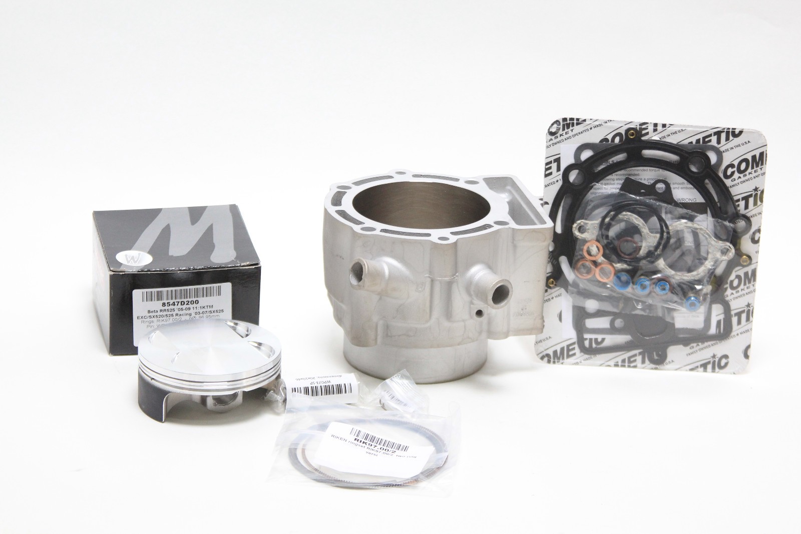 KTM 525 540 CYLINDER JUG 97mm 11/1 PISTON COMETIC GASKETS RFS 450 ...