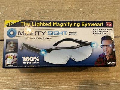 Ontel Mighty Sight LED Magnifying Eyewear, Black