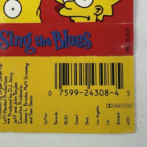 The Simpsons Sing the Blues (Cassette Tape, 1990, Geffen Records) M5C 24308 Vtg - Picture 7 of 13