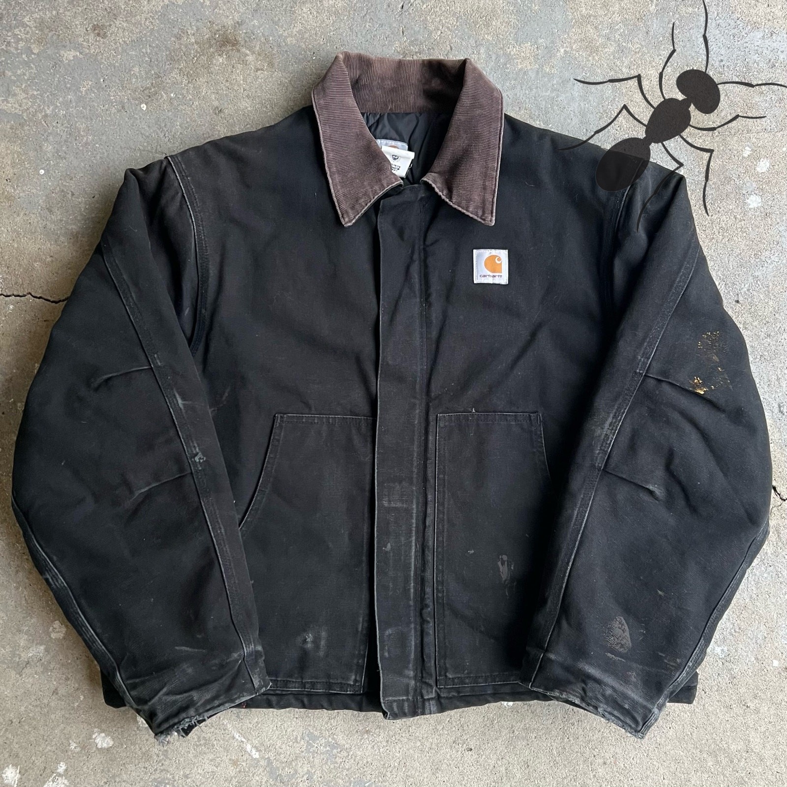 Vintage Y2K Carhartt Arctic Black Work Jacket