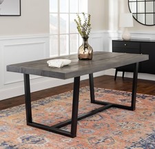 72" Rustic Farmhouse Solid Wood Dining Table