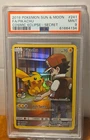 2019 POKEMON SUN & MOON COSMIC ECLIPSE SECRET #241 FULL ART/PIKACHU PSA 9 CLEAN