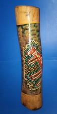 Vintage Australian Didgeridoo Wood Musical Instrument Signed Wayne Whitton