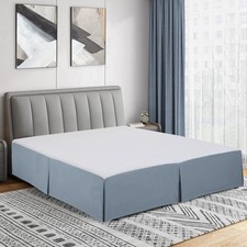 Double Brushed Microfiber Pleated Easy Fit Bed Skirt, Ultra Soft, Fade and