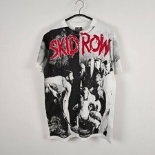 Vintage 90 Skid Row Slave to The Grind AOP Single Stitch Shirt L Rare Reprint