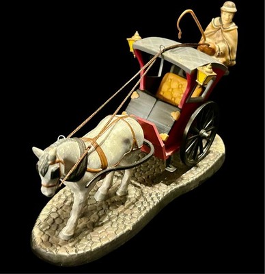 Dept 56 Dickens Village Sherlock Holmes Hansom Cab #56.58534
