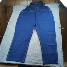 Big Smith Bib Overall Men 58x32 Blue Denim Workwear Dark All Cotton 100 Country