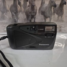 Panasonic C-335EF  35mm Film Point and Shoot Camera Black Tested
