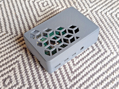 Raspberry pi 4 4GB - 3D printed case - GREY - Free S/H