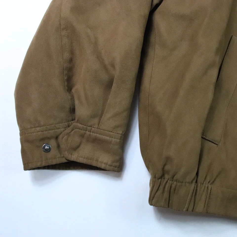 Jos A Bank Men XXLL Removable Wool Blend Lining Brown Bomber Polyester Jacket - Image 3 of 4