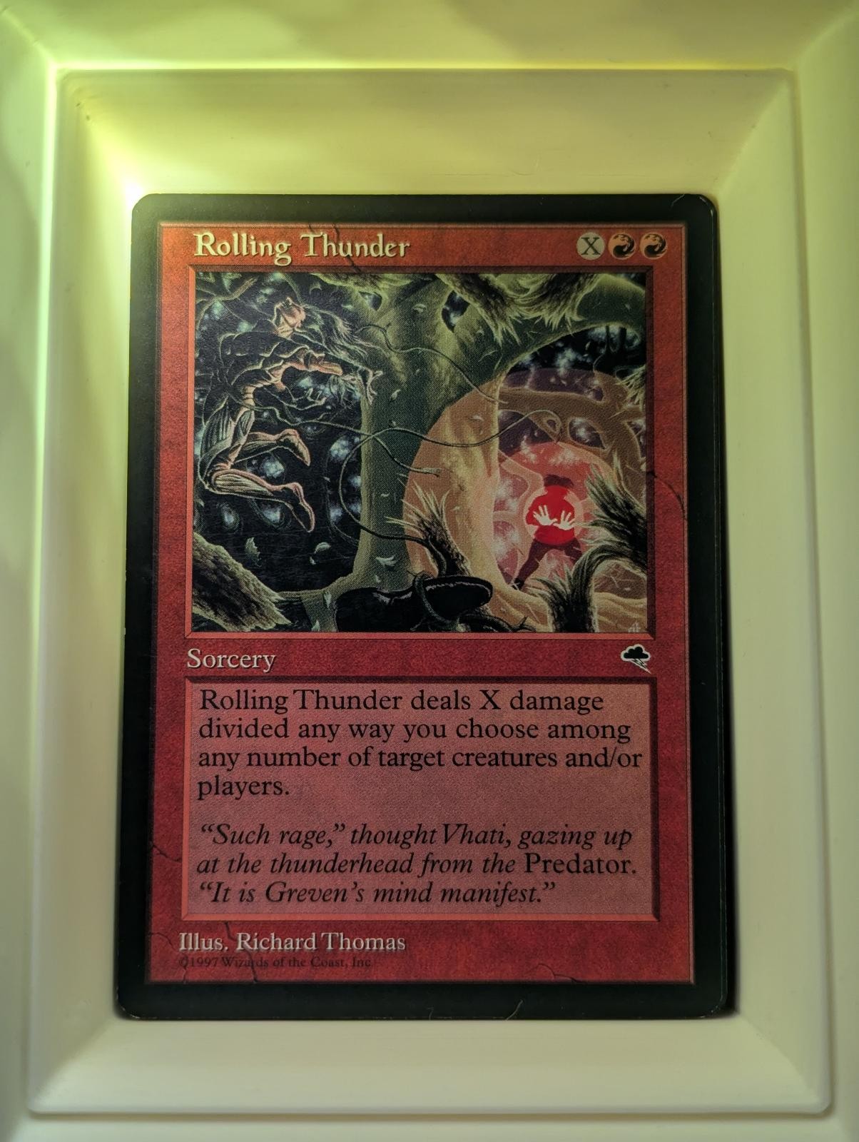 Rolling Thunder 198 Common Tempest Magic: The Gathering Near Mint