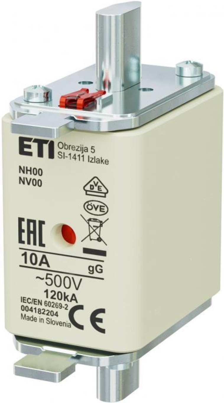 Fuse Block NH00 10A gG 500V 004182204 WT-NH