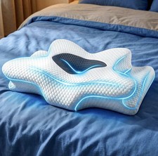 Cervical Neck Pillow Memory Foam Ergonomic Cooling Pain Relief Support